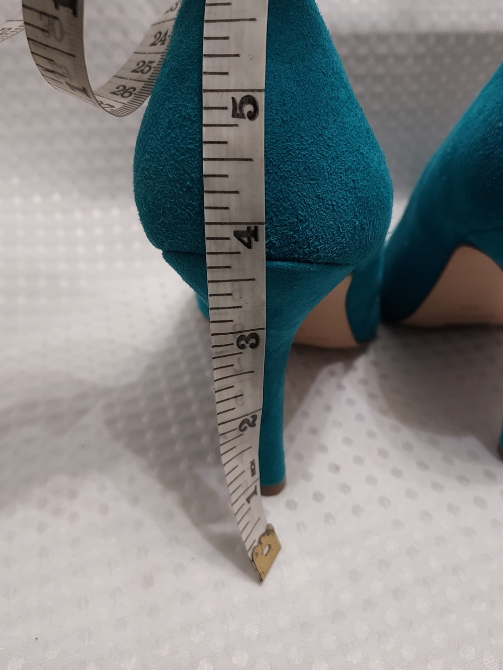 Nine West Teal Suede Pointed-Toe Pumps Size 6M - Picture 3 of 9